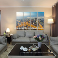 Multi Piece City Print Canvas Vente en gros Art en toile étirée Décoration intérieure